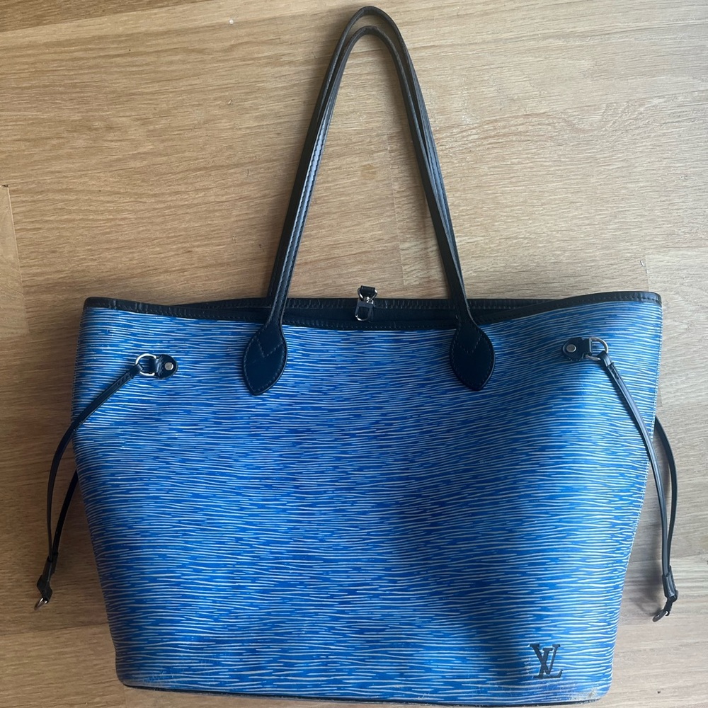 Louis Vuitton Neverfull Epi leather Denim mm